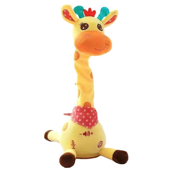 Dancing Singing Talking Giraffe Toy Repeat What You Say,Interactive Baby Toy with Volume Control,Mimicking Recording Giraff e Toys, Educational toys for Kids Toddlers 0 1 2 3 4 5 6 Year Old (Giraffe)