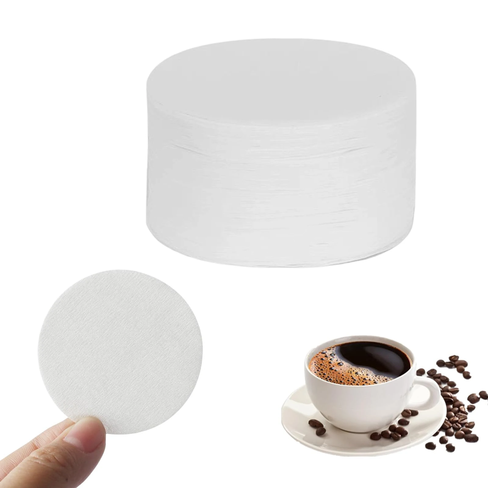 800 Pcs Compatible with Aeropress Filter Papers Micro Paper Filters for Coffee and Espresso Maker Home Office Use