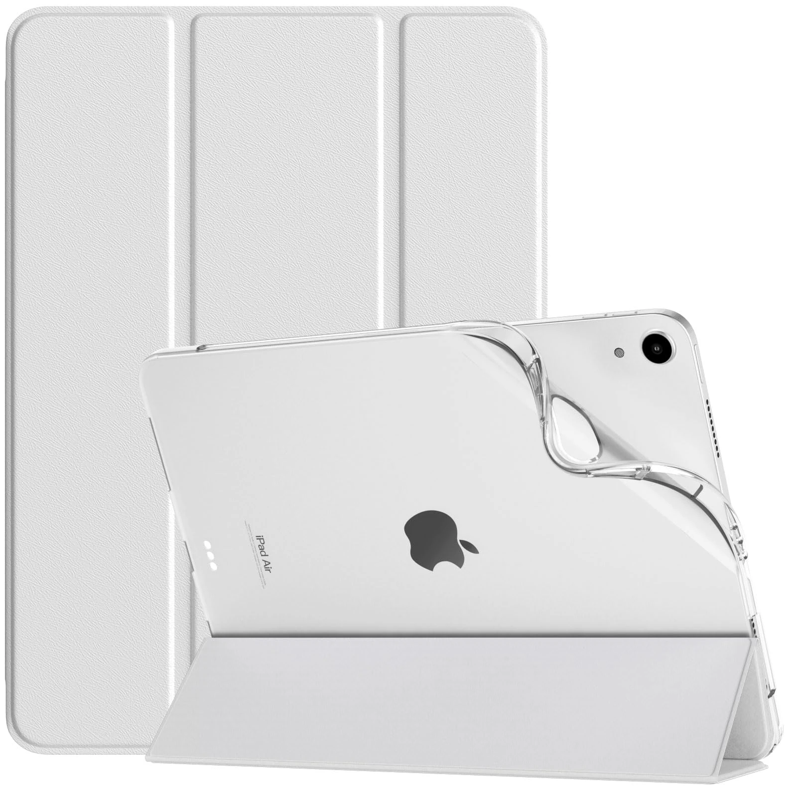 TiMOVO Case for New iPad Air 11 Inch (M3/M2-2025/2024), iPad Air 5th/4th Generation Case 2022/2020 10.9 Inch, Slim Soft TPU Translucent Frosted Back Cover, Auto Wake/Sleep, White