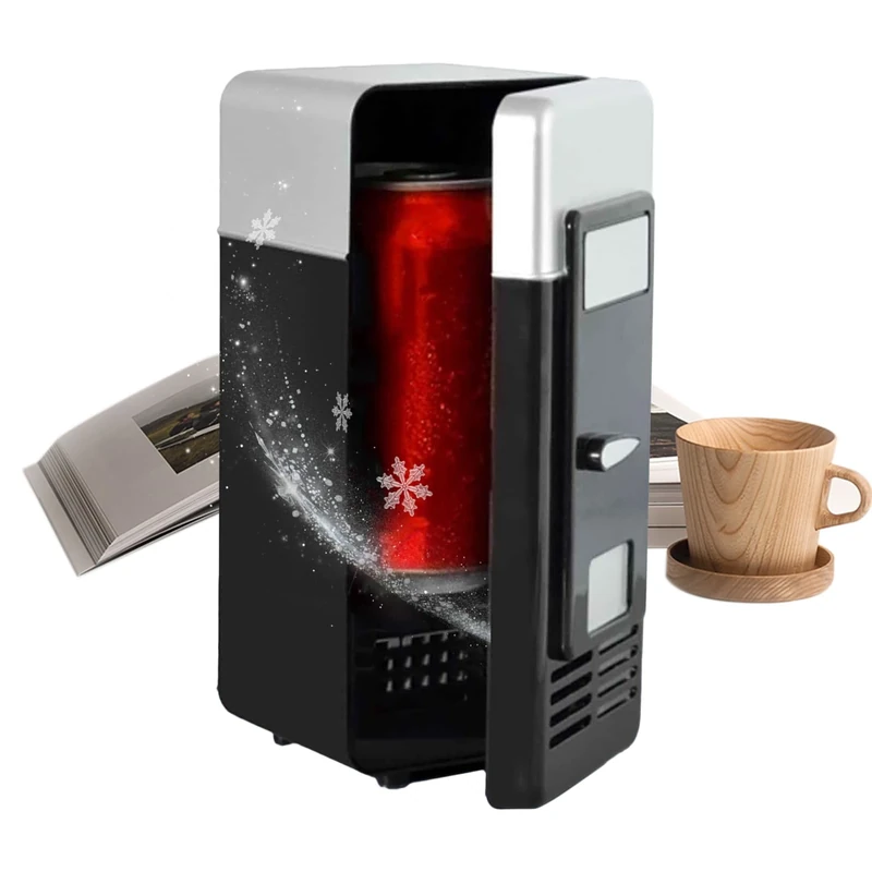 Small Refrigerators Portable Refrigerator, Compact Plug-in | Automatic Cooling Box, Cosmetic Cooling Cabinets, Silent USB Power Supply for Rooms, Care