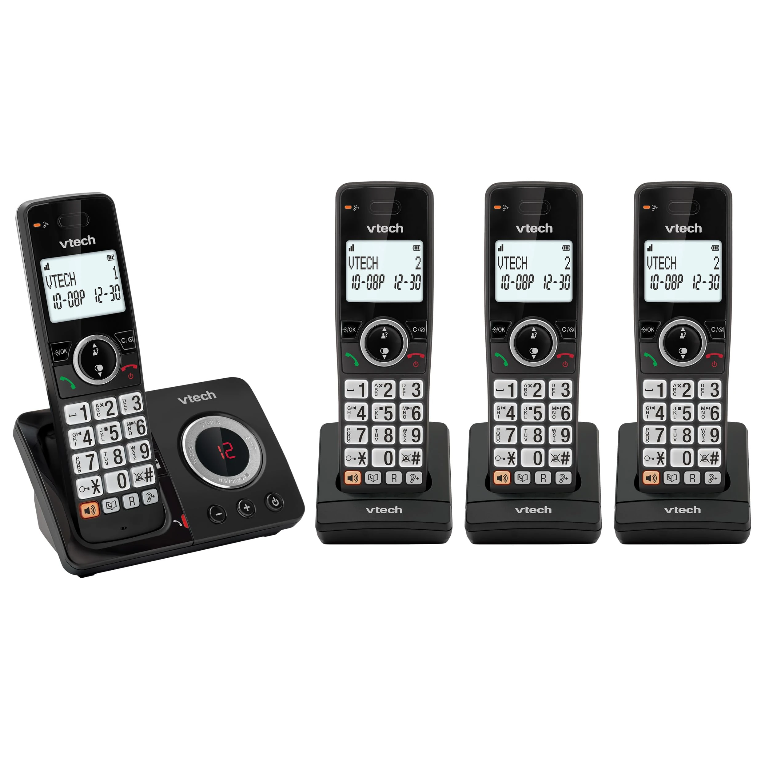 VTech EA5053 DECT Cordless Phone with Answering Machine,Nuisance Call Blocker, Volume Booster, Easy-to-Read Backlit Display, 18 Hours Talk-time, Handsfree Speakerphone, 4-Handset