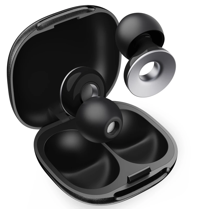 Measuki Ear Plugs for Sleep - 47dB Highest SNR Noise Cancelling Earplugs, 15s Pressure Relief, Secure Fit for Side Sleepers, Snoring & Travel - Reusable with 8 Tips (XS/S/M/L) & Case