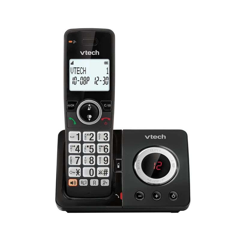 VTech EA5050 DECT Cordless Phone with Answering Machine,Nuisance Call Blocker, Volume Booster, Easy-to-Read Backlit Display, 18 Hours Talk-time, Handsfree Speakerphone, Single Handset