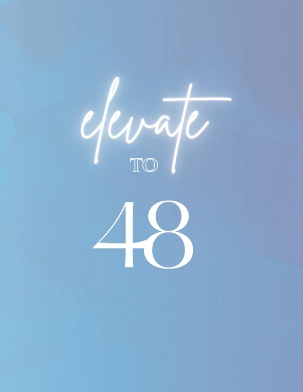 Elevate to 48: A planner that acts as a companion to guide you along your path as you turn hope into reality.