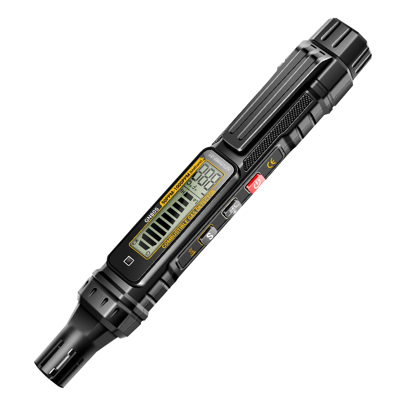 Combustible Leak Detector, Pen-Type Natural Gas Tester Stick, Compact Sensor with Audible, Visual Alarms for Detecting Gas Leaks in Indoor Air, Home, or Workplace Safety