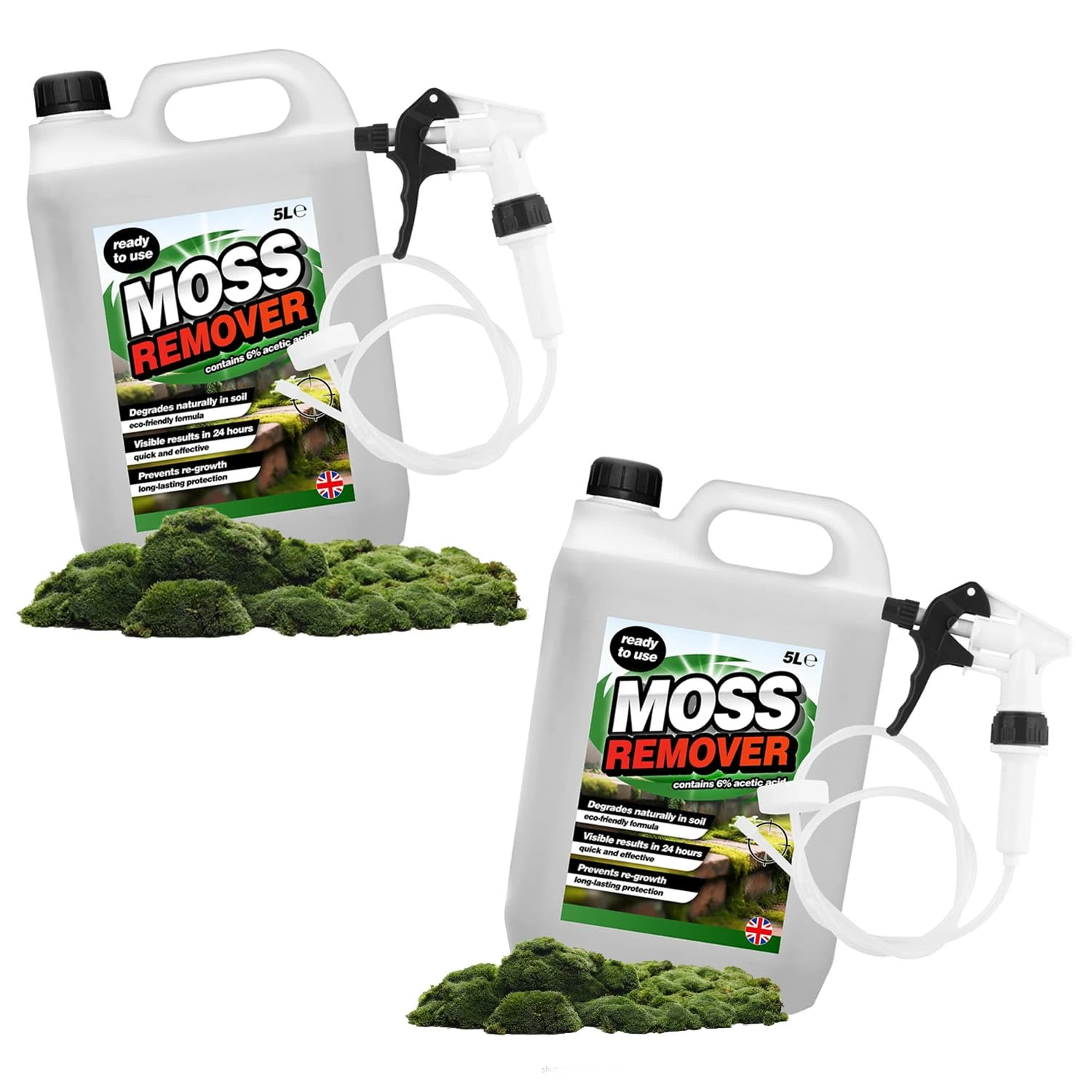 5L Moss Remover Highly Effective Formula Complete With Long Hose Trigger Ideal For Paths & Patio (1)