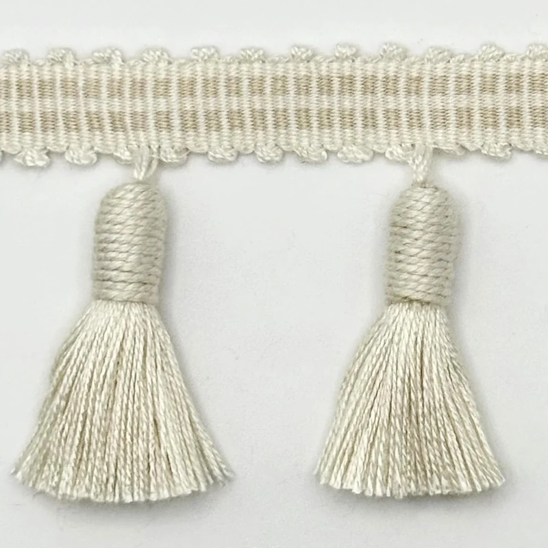 6.5CM Tassel Fringe Cream ON 12.5M Card