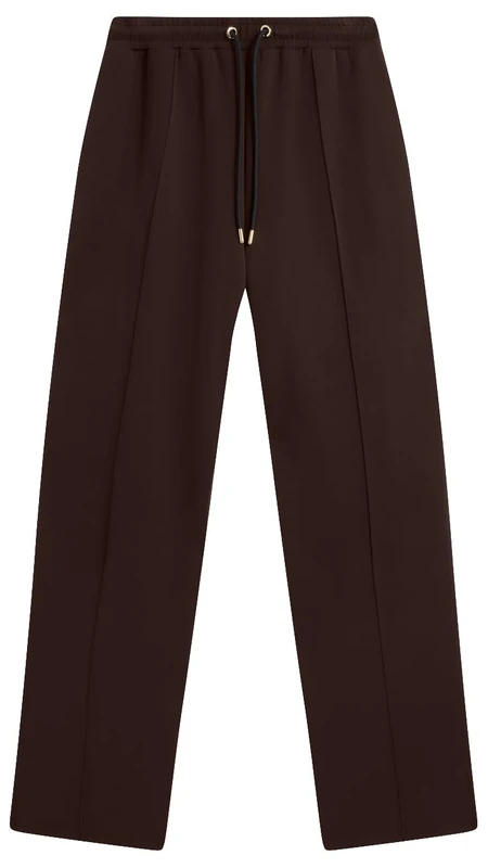 Ted Baker Women's Cupro Split Hem Jogger Pants, DK-Brown, M