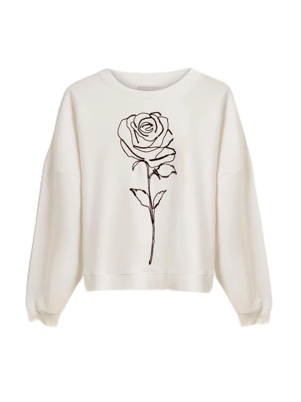 Ted Baker Women's Printed Sweatshirt, Dusky-Pink, S