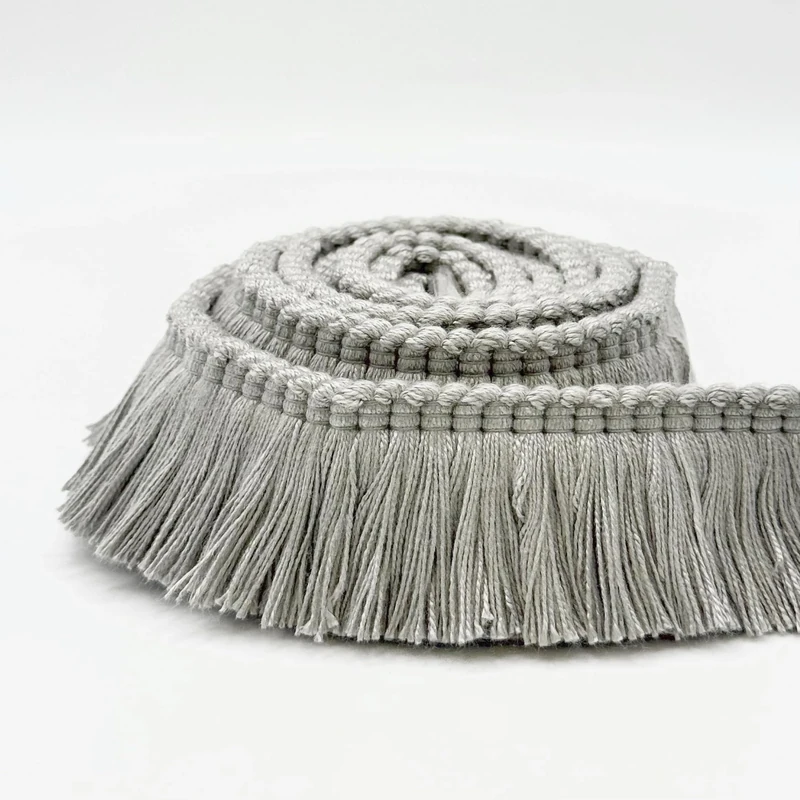 4CM Cut Fringe Silver ON 25M Card