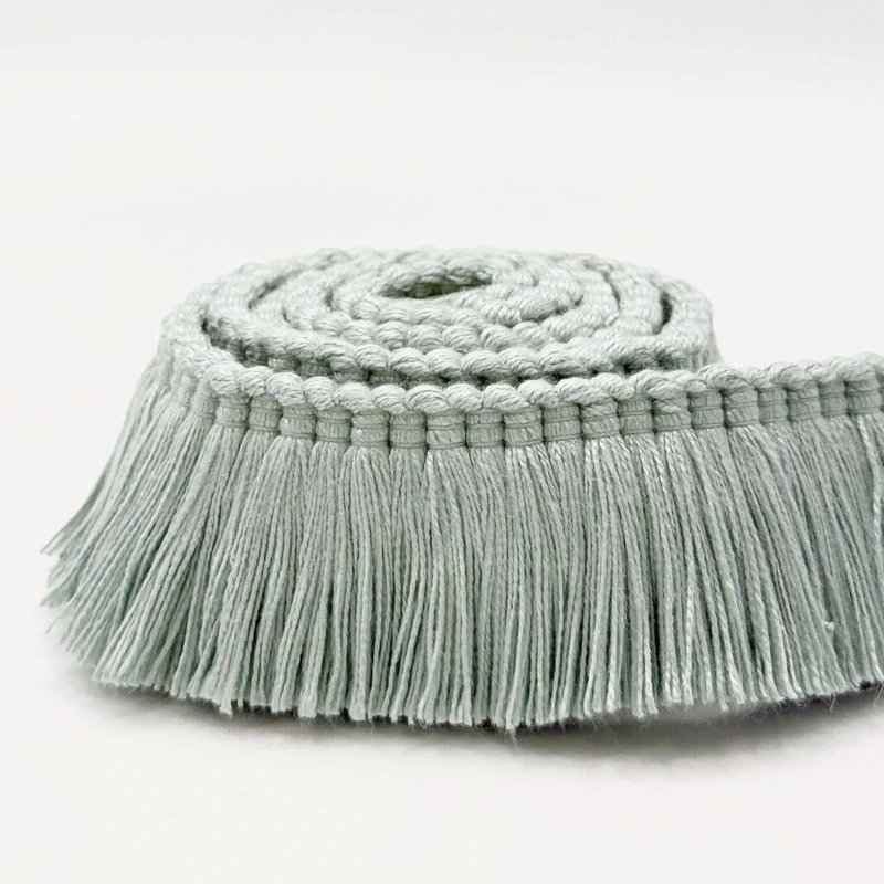 4CM Cut Fringe Duck Egg ON 25M Card