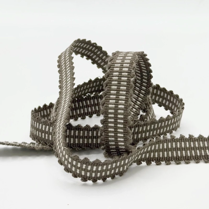 17MM Woven Braid Taupe ON 25M Card