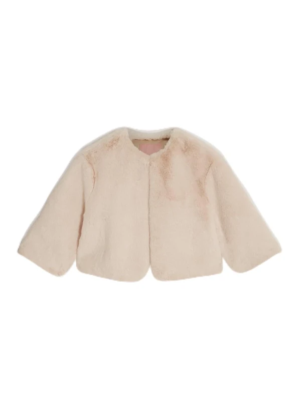 Ted Baker Women's Short Belted Wool Wrap Coat, Ivory, L