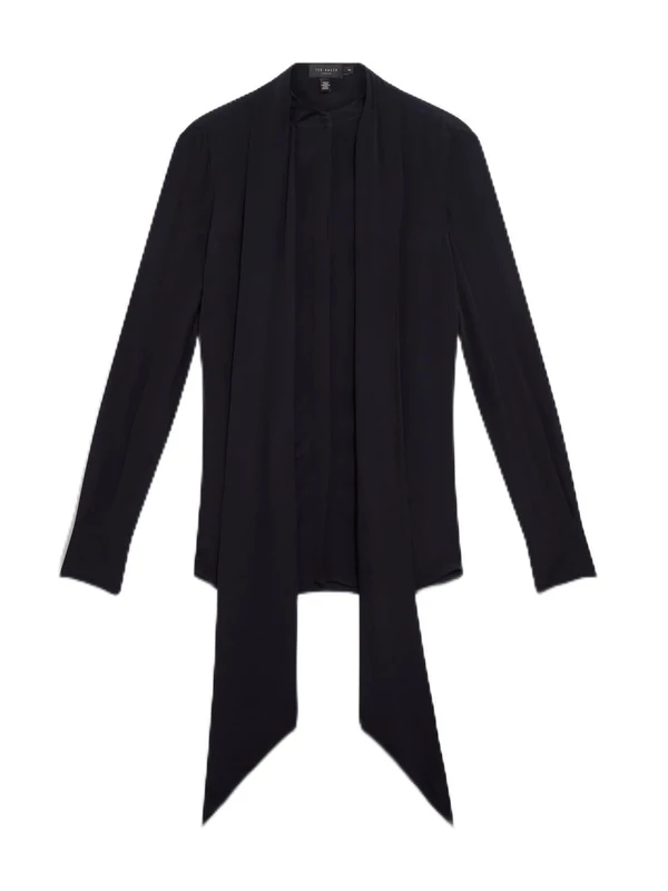 Ted Baker Women's Slouch Sleeve Waisted Top Sweater, Black, S