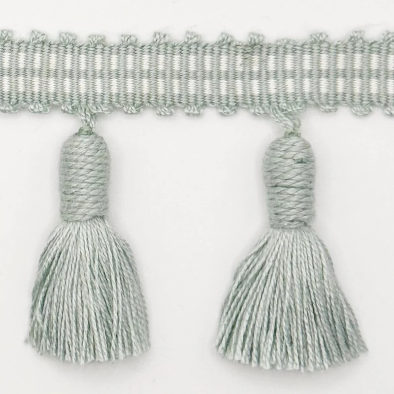 6.5CM Tassel Fringe Duck Egg ON 12.5M Card