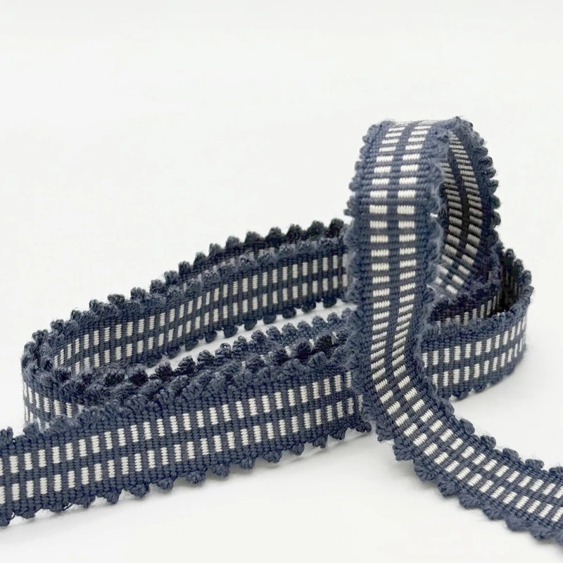 17MM Woven Braid Navy Blue ON 25M Card