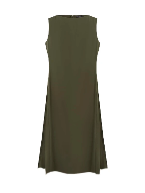 Ted Baker Women's Sleeveless Midi Dress with Pleat Detail