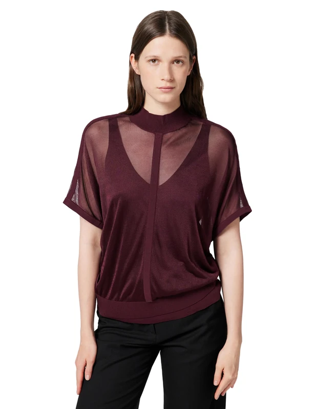 Ted Baker Women's Knitted Top with Sheer Detailing