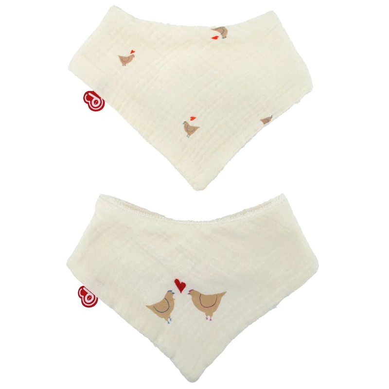 DOMIVA - Set of 2 Bandana Bibs - 0/6 Months Maternity Love