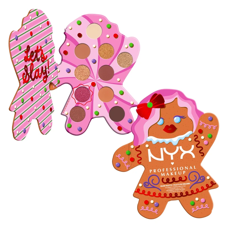 NYX Holiday Gingerbaddie Palette - Vegan, Blendable Eyeshadow