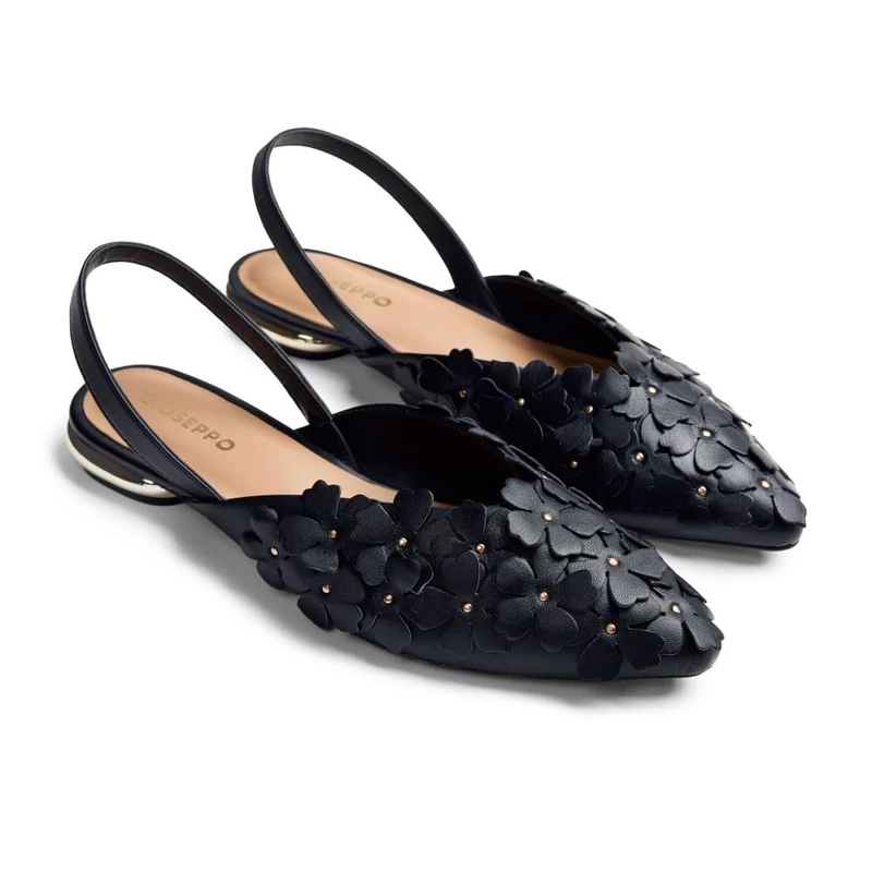 GIOSEPPO Kinna, Women's Mary Jane Flat Shoes, Black, 37 EU