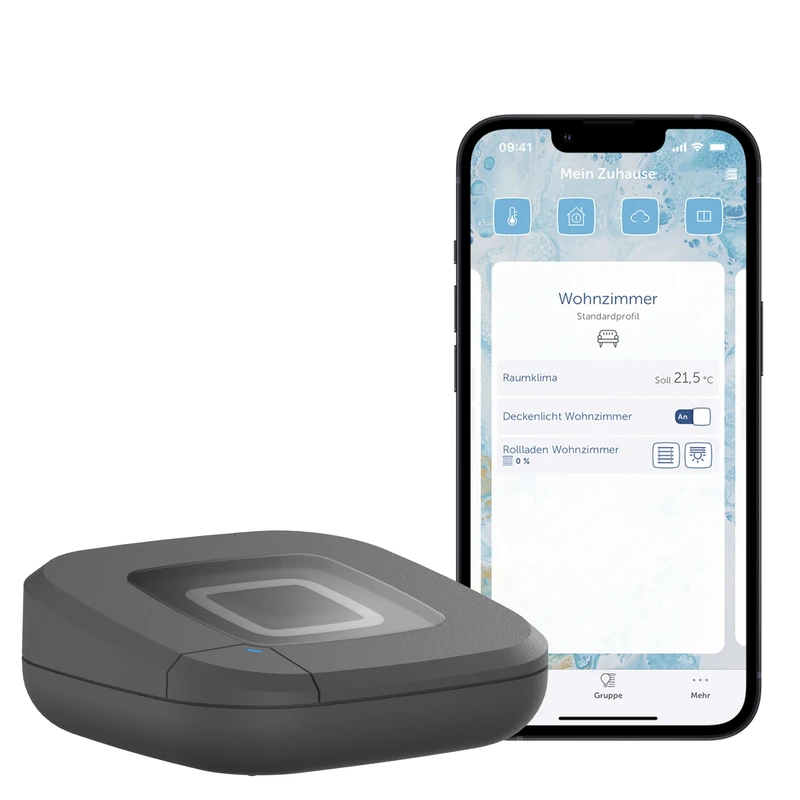 Homematic IP Access Point 2 Smart Home Gateway with Free App and Voice Control via Amazon Alexa, Anthracite, 161345A0