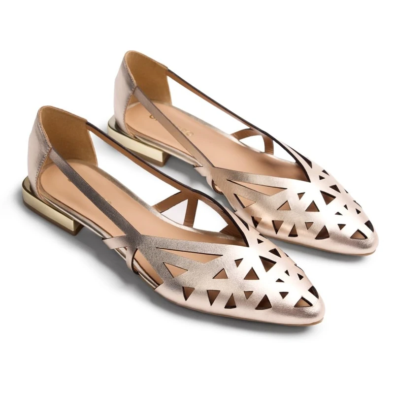 GIOSEPPO BUMALA, Women's Mary Jane Flats, Platinum, 40 EU