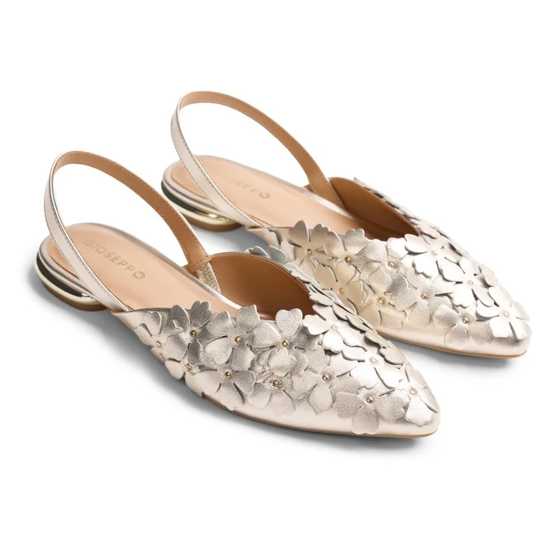 GIOSEPPO Kinna, Women's Mary Jane Flats, Platinum, 37 EU