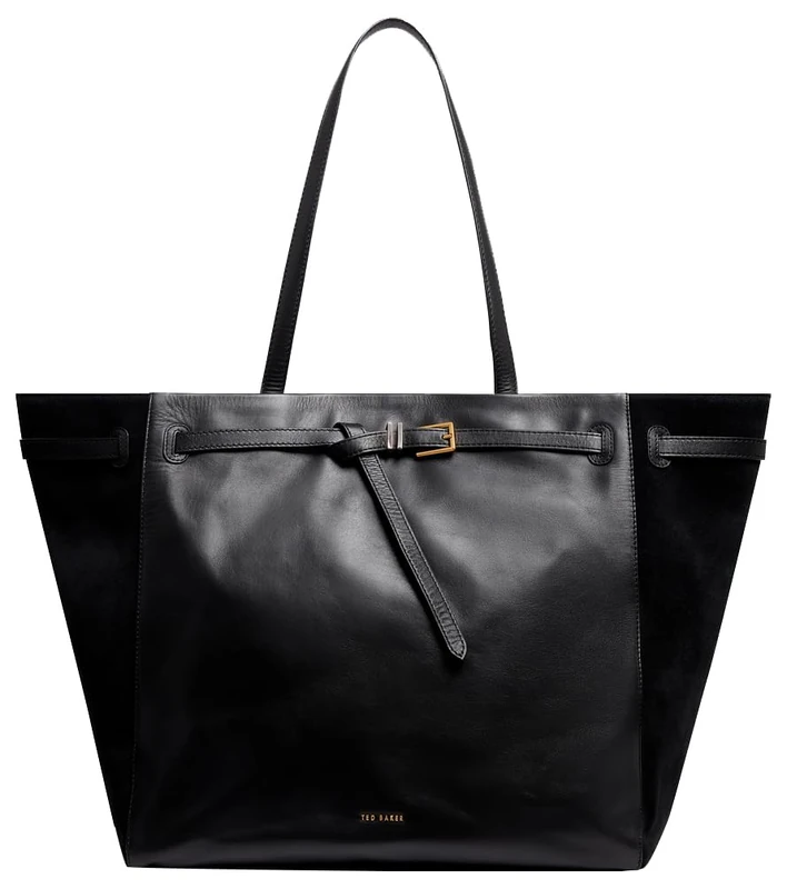 Ted Baker Women's Leather Belted Detail Tote Bag, Black