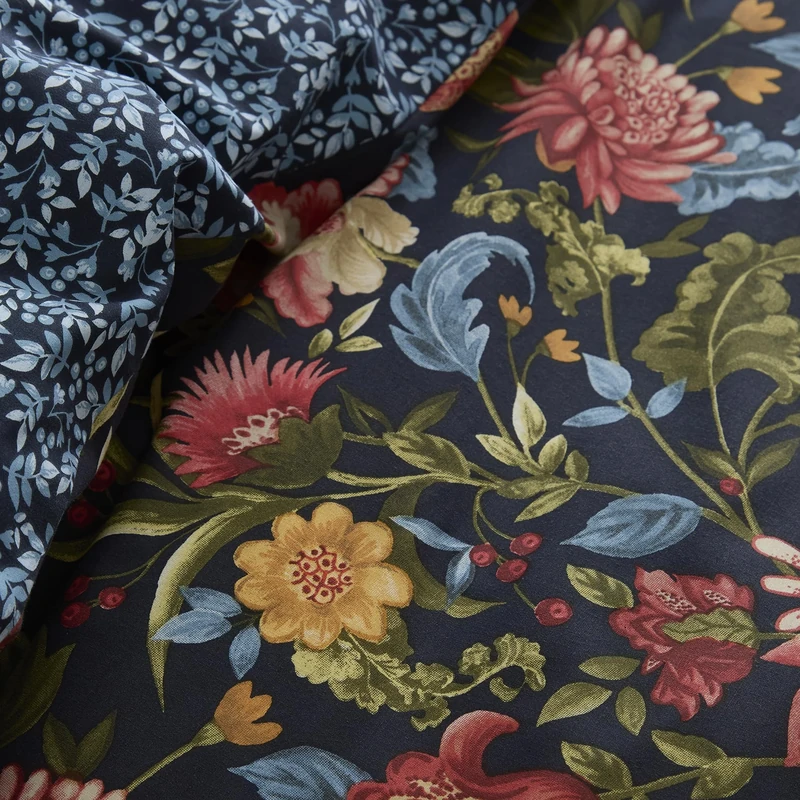 Dreams & Drapes Design - Bejewelled - Quilted Bedspread - 200cm X 230cm in Navy