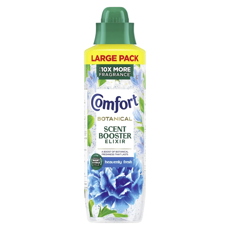 Comfort Botanical Heavenly Fresh Scent Booster Elixir up to 10x more fragrance* infuses laundry with long-lasting freshness 736 ml