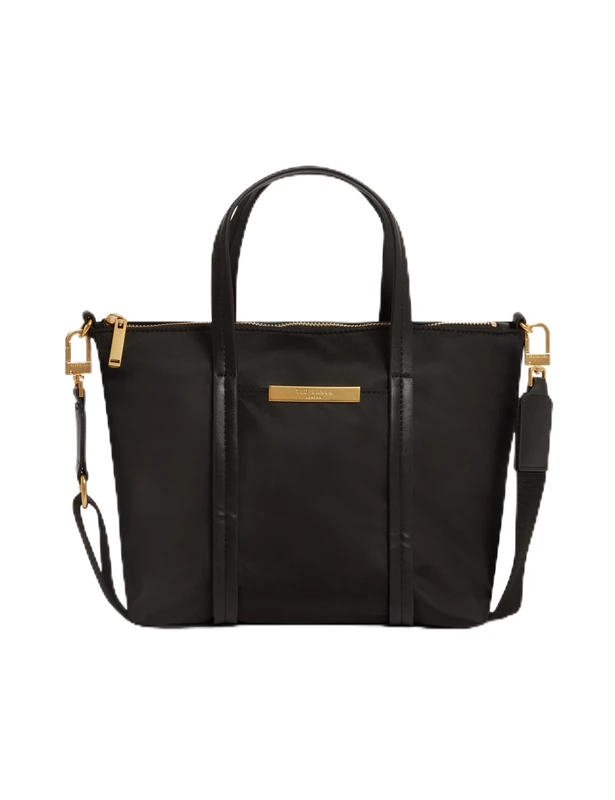 Ted Baker London Nylon Mini Crossbody Tote Bag, BLACK, One Size