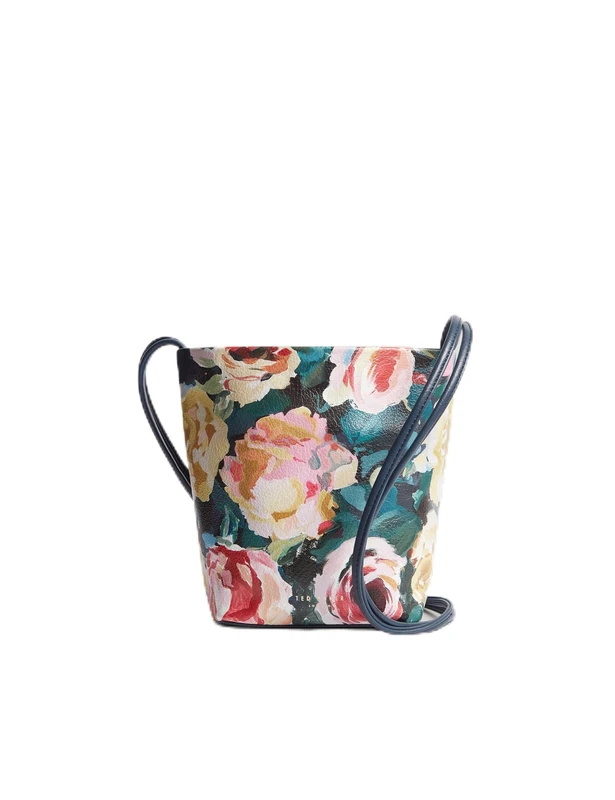 Ted Baker Women's Thin Strap Mini Printed Floral Bag, Navy