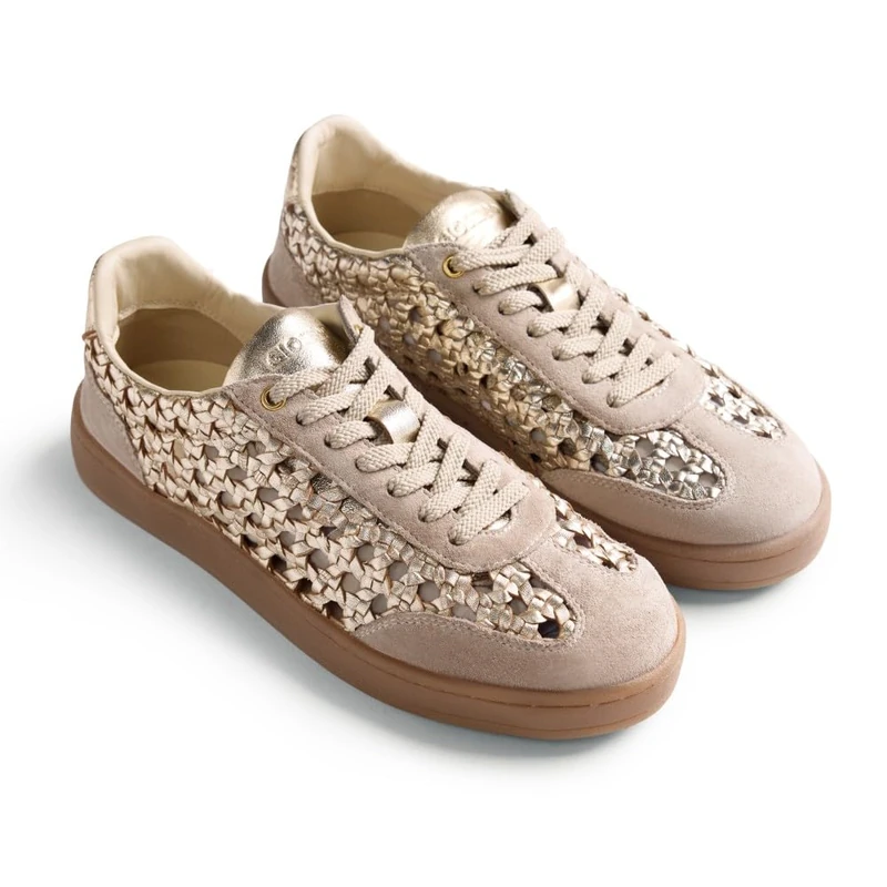 GIOSEPPO Women's Ijebu Sneaker, Gold, 5.5 UK