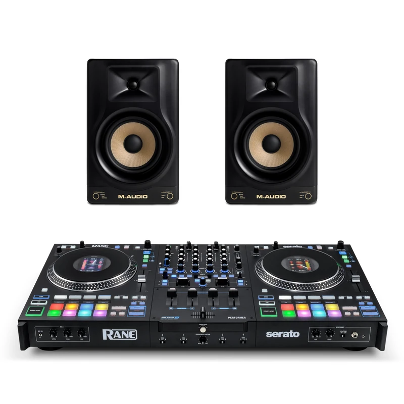Rane PERFORMER DJ Controller and M-AUDIO Forty Sixty Monitors