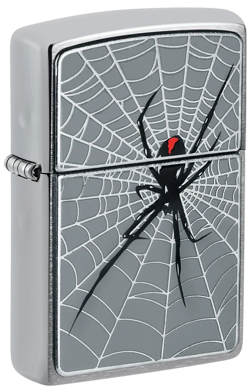 Zippo Lighter, Metal, Brushed Chrome, One Size