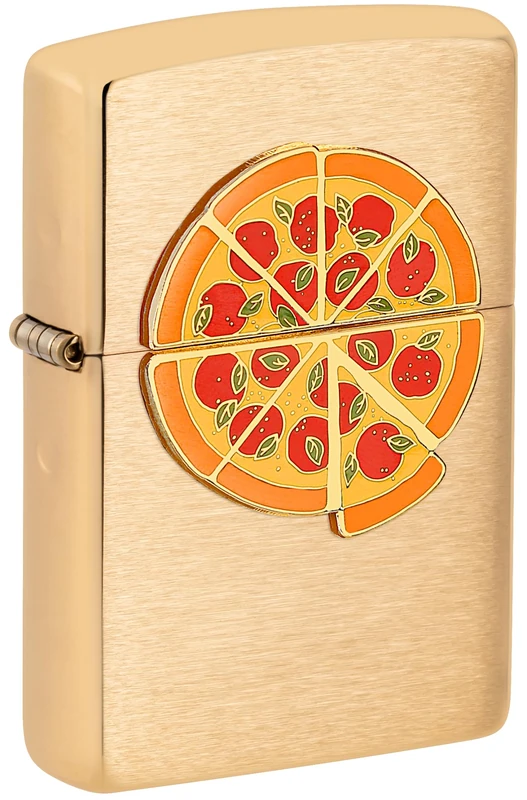 Zippo Lighter, Metal, Brushed Brass, One Size
