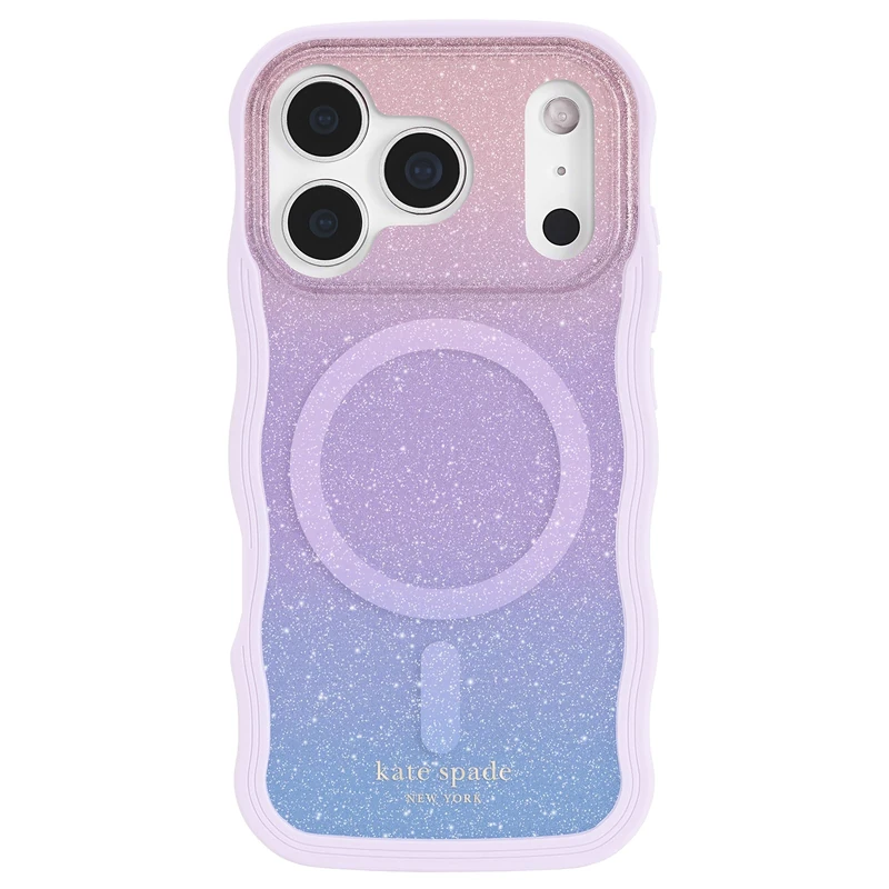 Kate Spade New York iPhone 17 Pro Case - Compatible with MagSafe - Designer Phone Case - Opal Glitter - Image 1