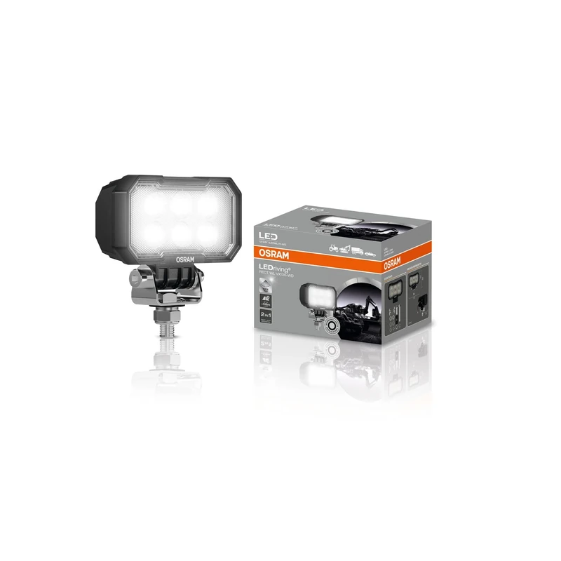 OSRAM LEDriving Rect WL VX100-WD, OFF ROAD LED work lights, 2300 lumens, up to 68 m long light beam, 12V/24V