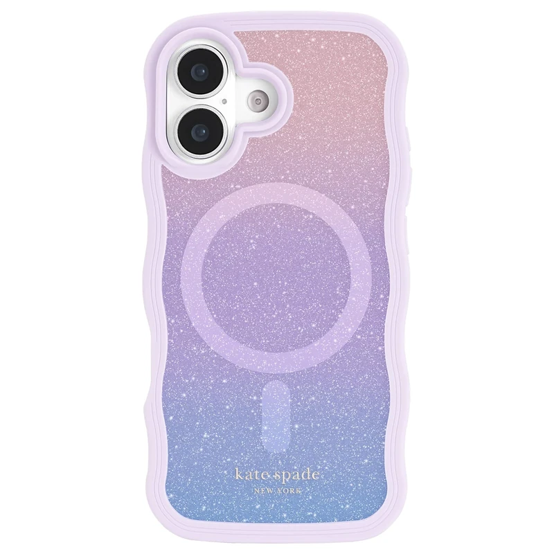 Kate Spade New York iPhone 17 Case - Compatible with MagSafe - Designer Phone Case - Opal Glitter