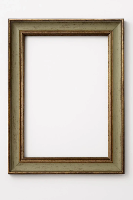 Traditional Shabby Chic Picture Poster Photo Frame | Colour Rustic Green | Size 50 x 60cm