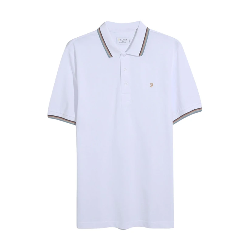 Farah Men's Elton Short Sleeve Polo, S, Large
