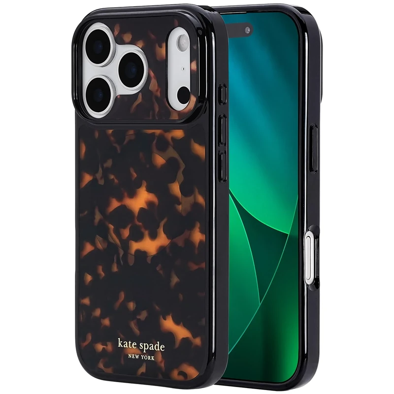 Kate Spade New York iPhone 17 Pro Case - Compatible with MagSafe - Designer Phone Case - Tortoise