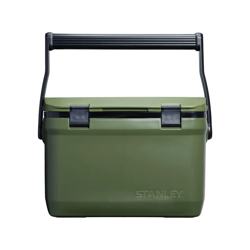Stanley Adventure Outdoor Cooler 15.1L - Ice Cold For 36 Hours - Cool Box - BPA-Free - Chest Cooler - Heavy Duty Camping Cooler Box Doubles as Seat - Rugged Travel Coolbox - Leakproof - Dried Pine