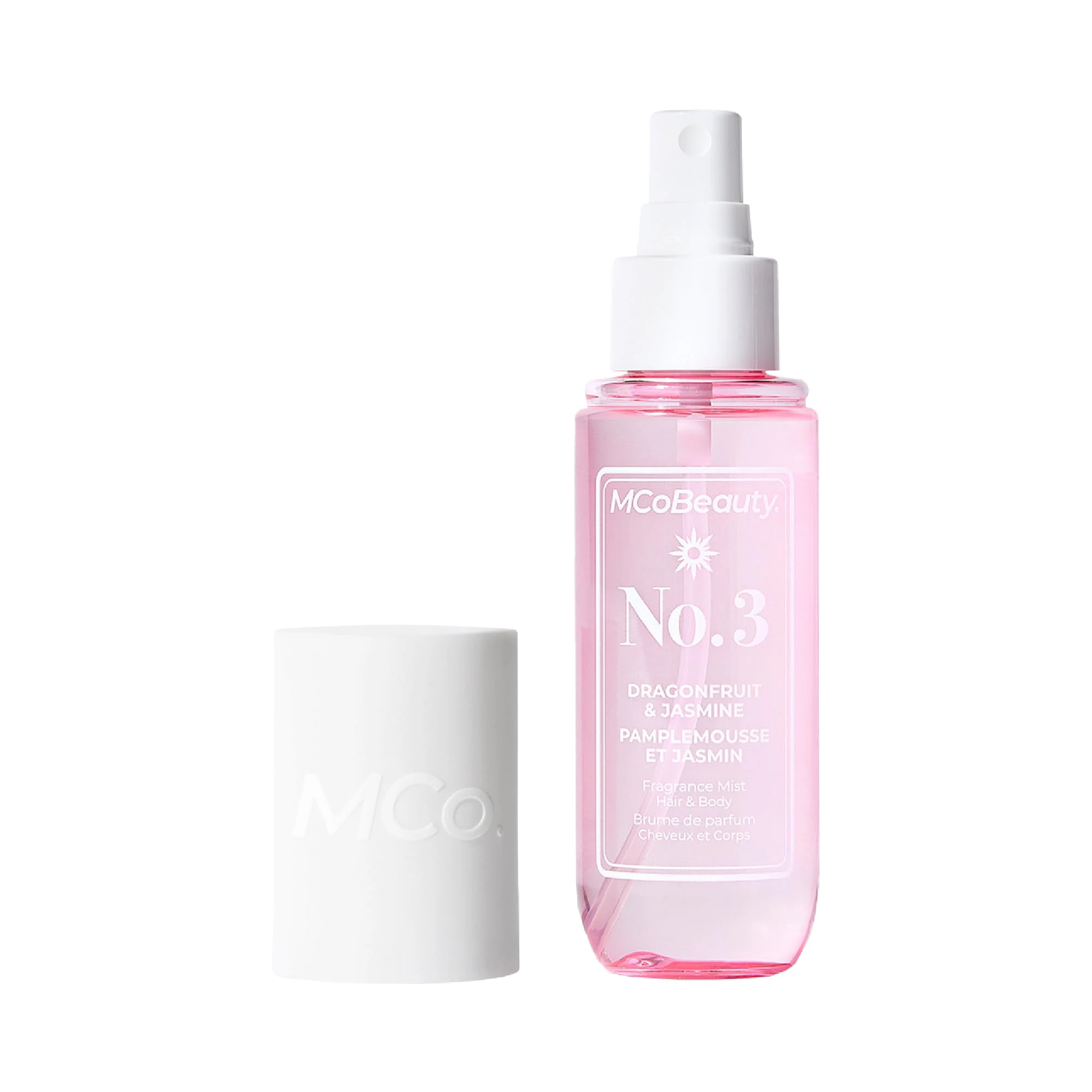 MCoBeauty - Fragrance Mist No.3 - Light Body and Hair Spray with Sweet Blossom, Dragonfruit and Lychee - Holiday Essentials, Body Mist, Fragrance for Women - 90ml Bottle