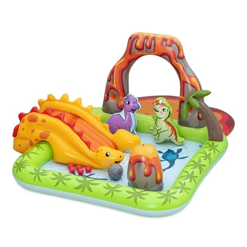 Bestway Volcano Springs Kids Inflatable Water Play Centre, Inflatable Swimming Pool, with Water Slide