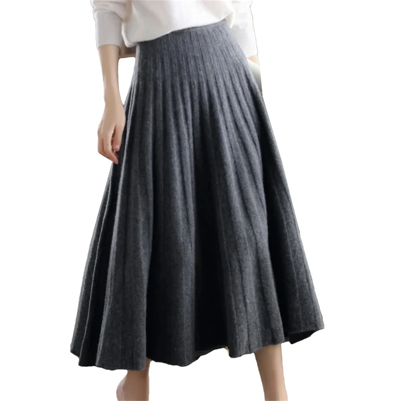 Women Mini Skirt Chinese Style Pleated Girls High Waist Plaid Mini Women Skirt - Image 1