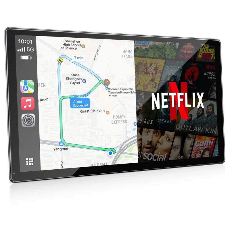 Volam 9 inch CarPlay & Android Auto Car Display with Camera