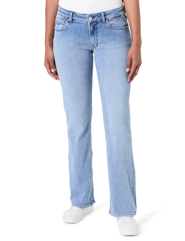Replay New Luz Bootcut Women's Jeans, Light Blue 010 (Blue), 27W/32L