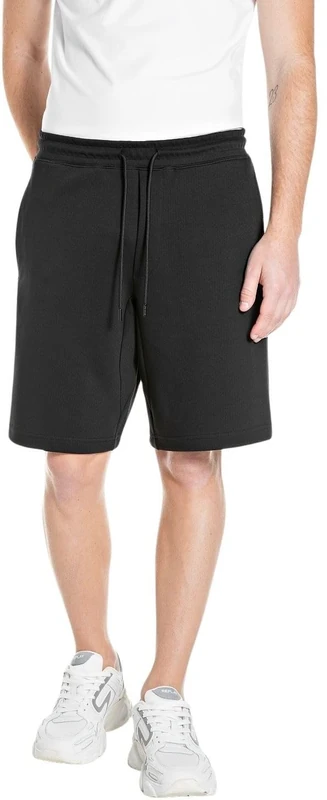Replay Mens Drawstring Shorts Black 098 (Black), L